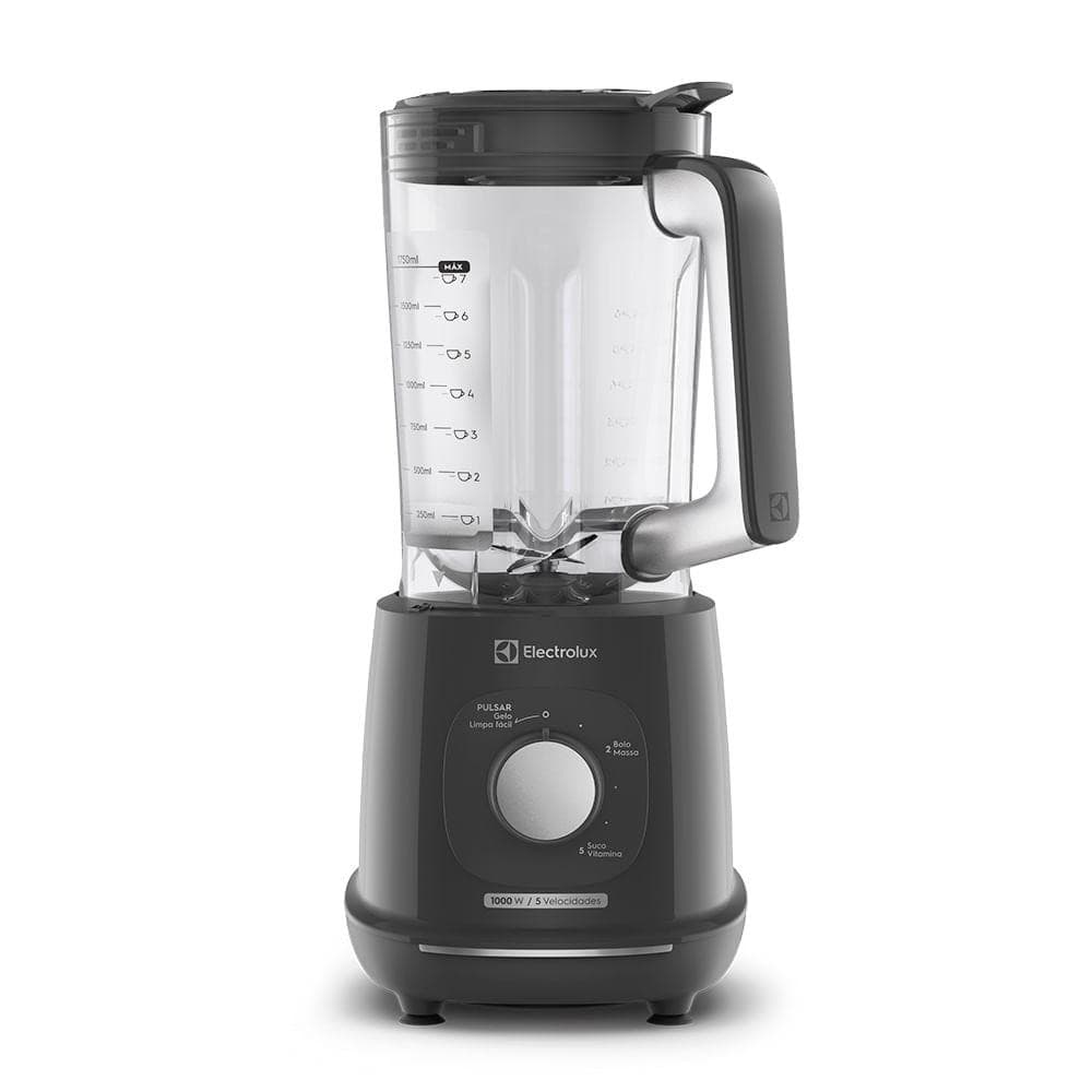 Liquidificador Electrolux 1000W 2.7L  Efficient TriForce 5 Velocidades Cinza (EBL1000