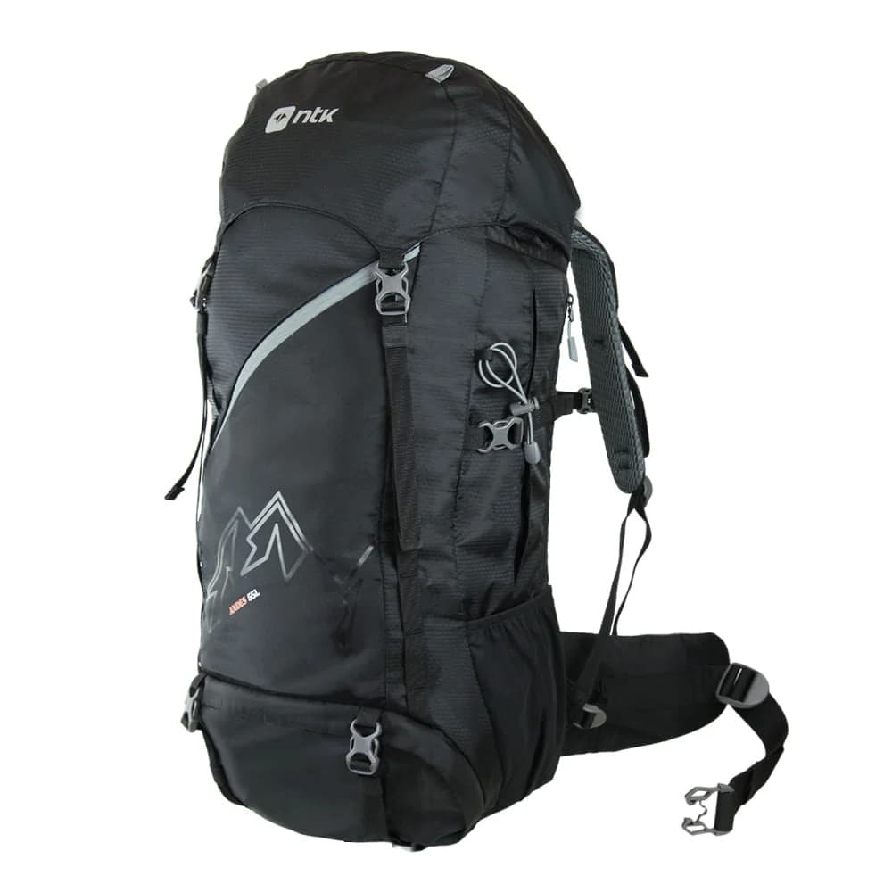 Mochila Cargueira Camping Trilha Andes 55 Litros Preta NTK