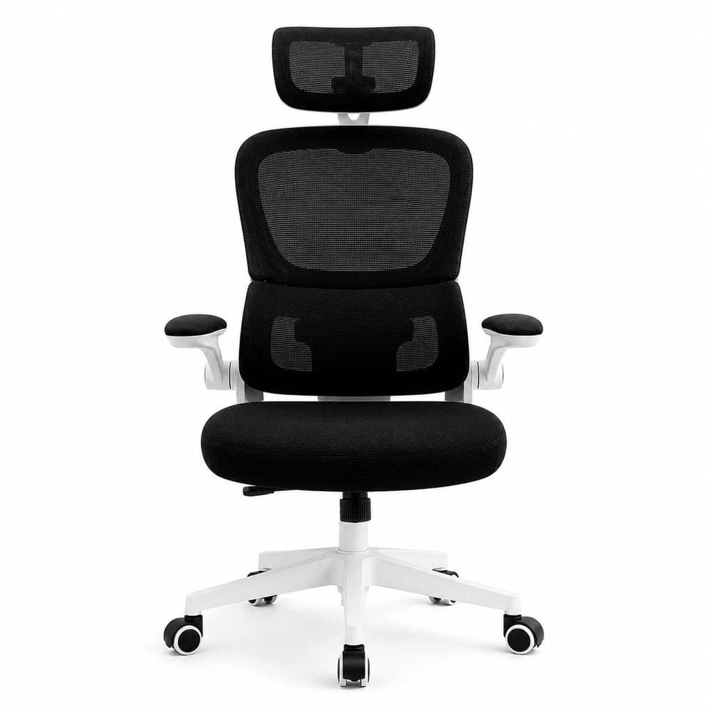 Cadeira de Escritório Ergonômica Luminix Mesh com Apoio de Cabeça e Apoio de Lombar