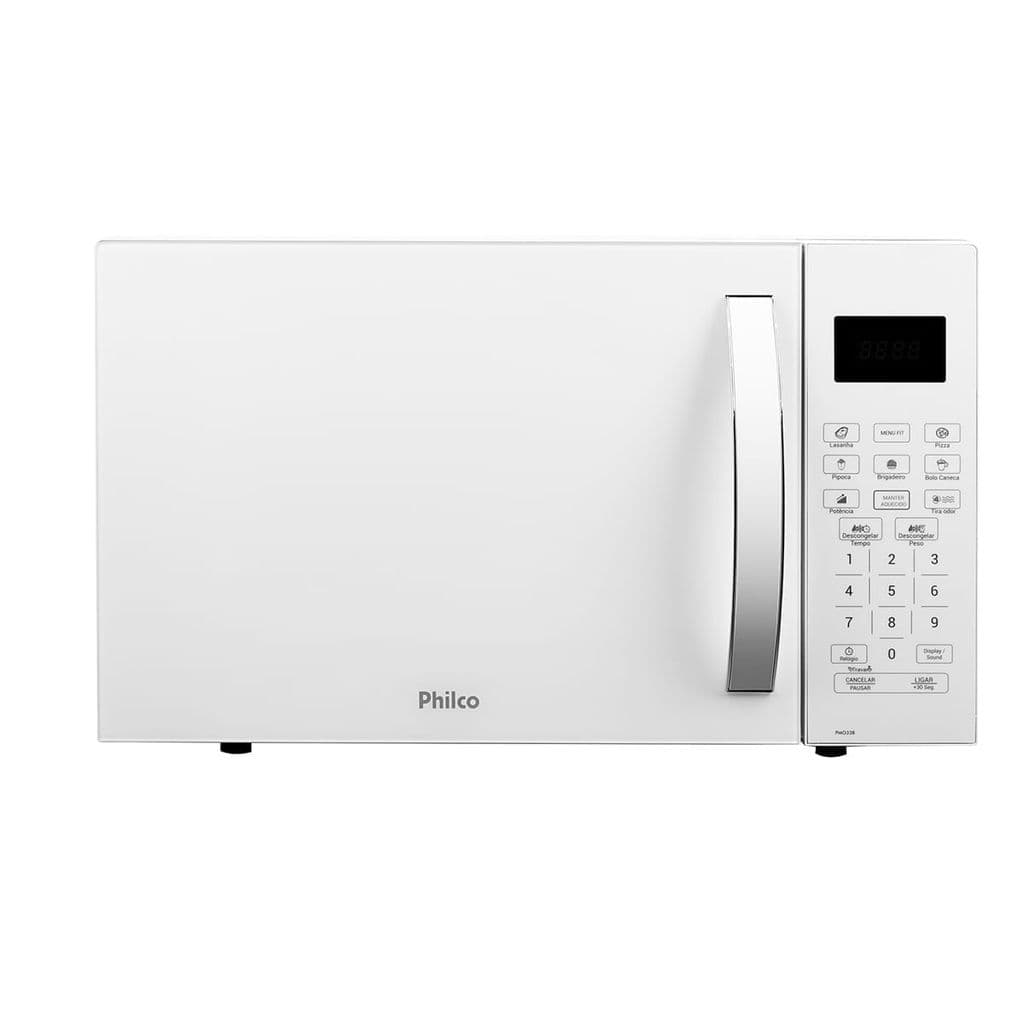 Micro-ondas Philco 20L Branco – Limpa Fácil