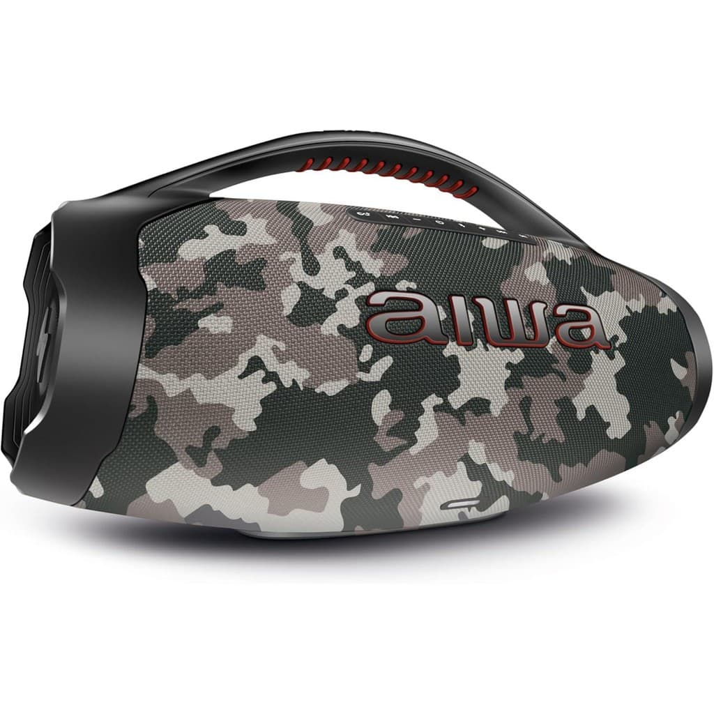 Caixa de Som Aiwa Boombox BBS-01BG 200W Cinza Camuflada