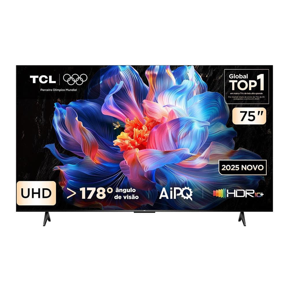 Smart Tv 75 Polegadas 4K 75P6k Google Tv Hdr10 Processador Aipq Tcl
