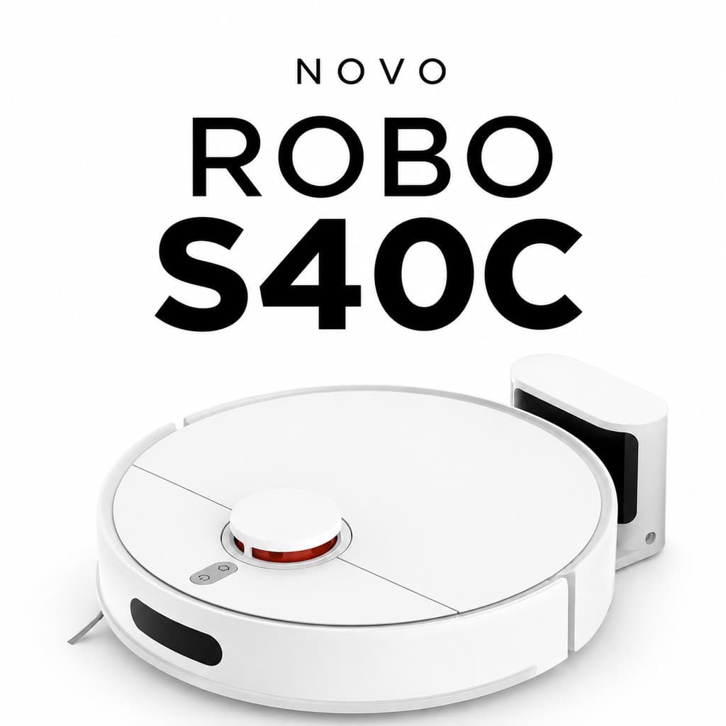 Robô Aspirador Xiaomi S40C - 5.000PA - Robo 3 em 1  Mapeamento Inteligente Bivolt