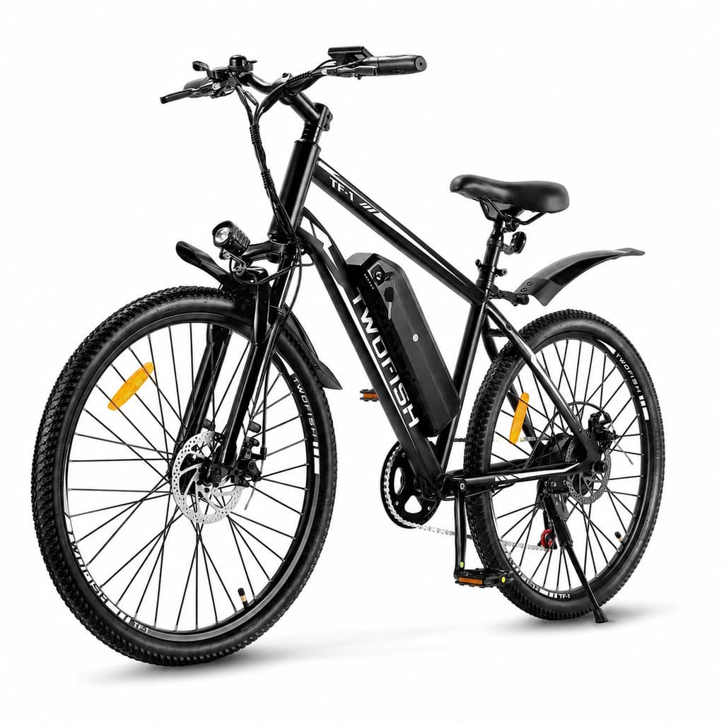 Bicicleta Elétrica Adulto 250W com Suspensão Dianteira Freio a Disco e Bateria Removível