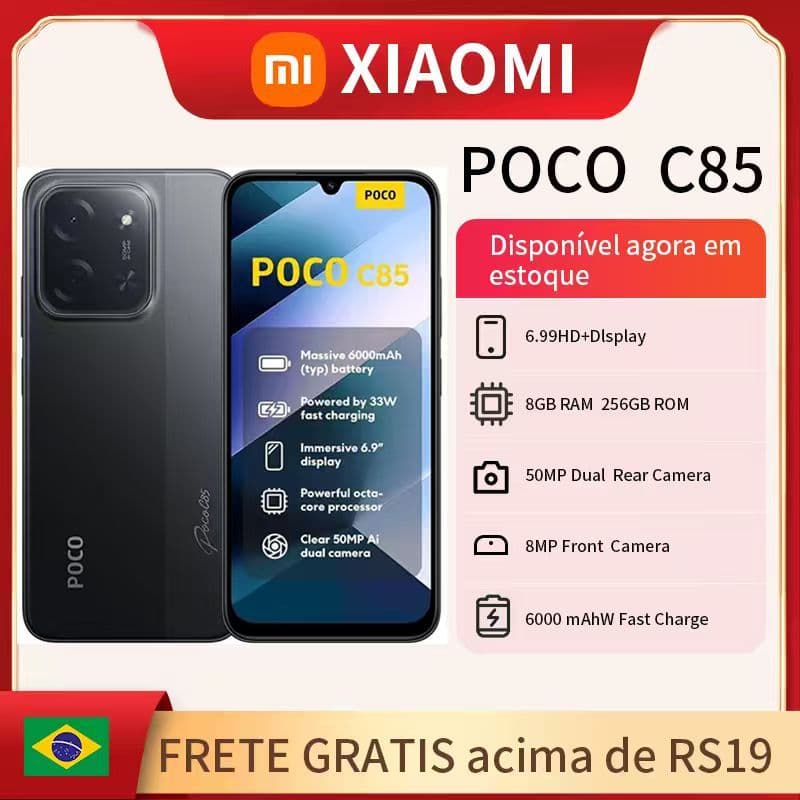 Xiaomi POCO C85 — Lacrado + Nota Fiscal