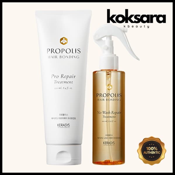 Kerasys Propolis Hair Bonding Pro Repair Treatment 250ml (Tube), No Wash Repair Treatment 200ml (Spray