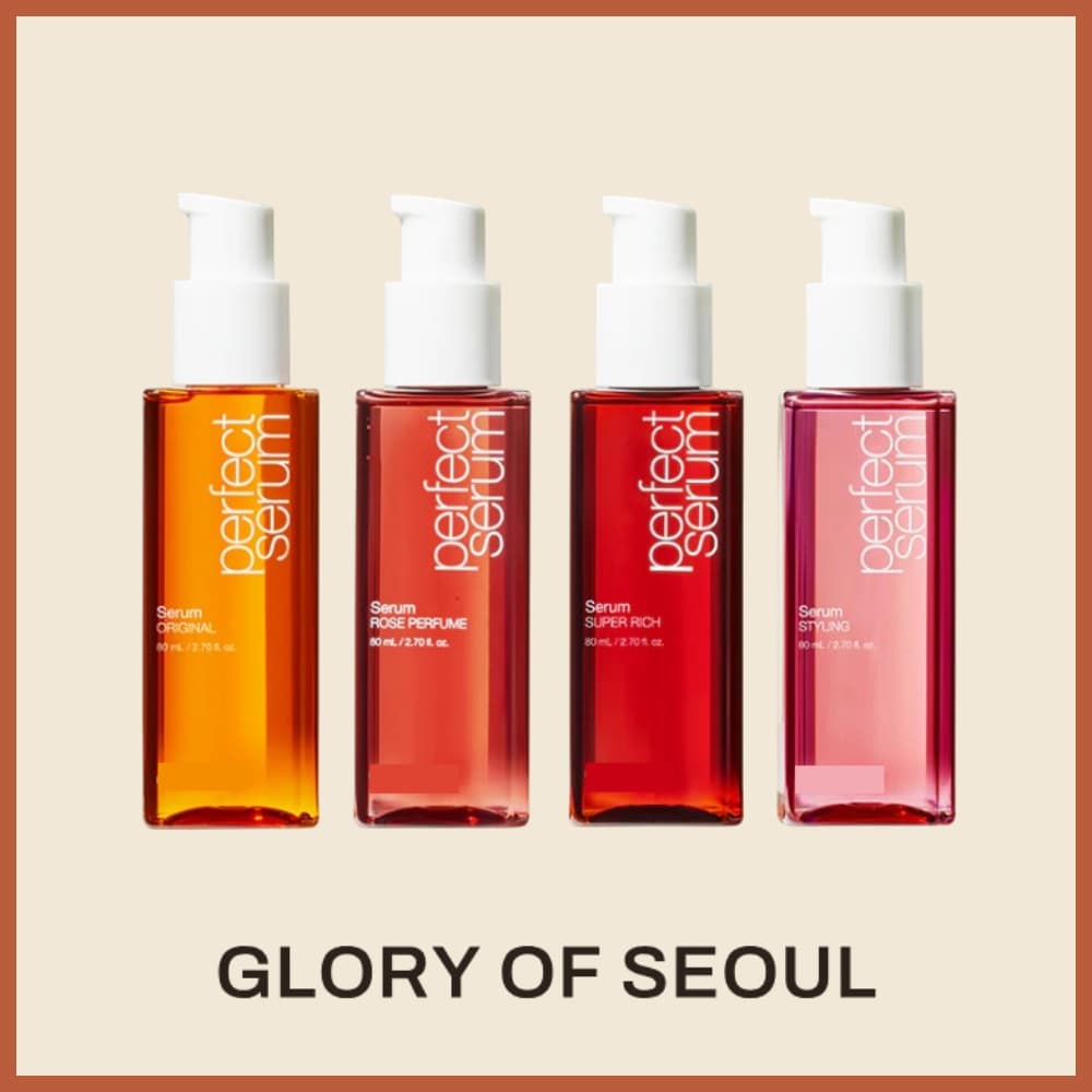 Os Perfect Serum da Mise en Scène são óleos/séruns coreanos para deixar o cabelo mais macio, alinhado, brilhante e com menos frizz. 💖  Tem várias versões para diferentes necessidades, como nutrição intensa, cabelos danificados e finalização, sem deixar aquele aspecto pesado