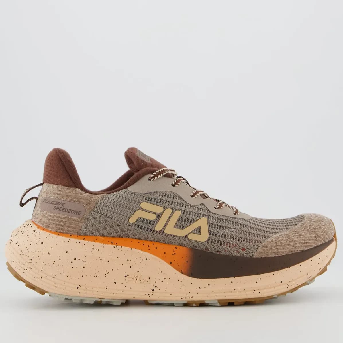 Tenis Fila Racer Speedzone Tr Feminino Marrom E Bege Rosa - 37,0 Br