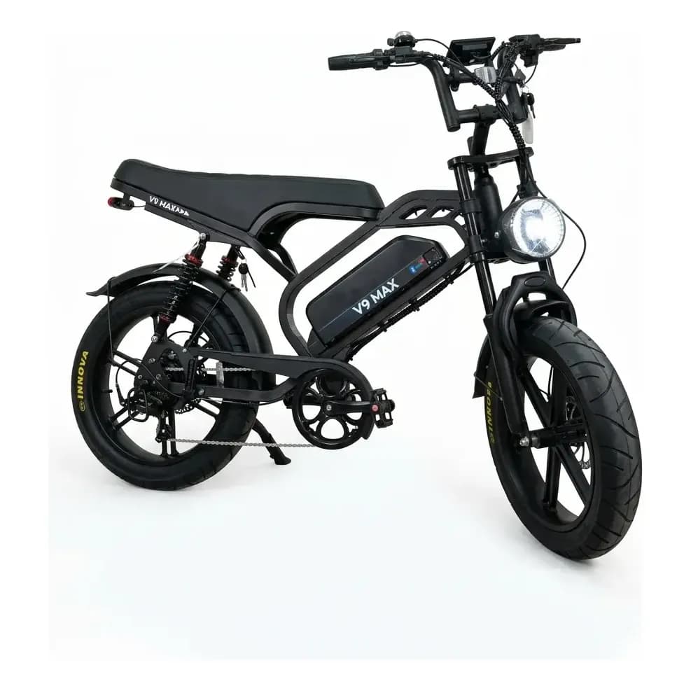Bicicleta Elétrica V9 Max 1000w Freio Hidráulico Alarme Nfc Preto 20