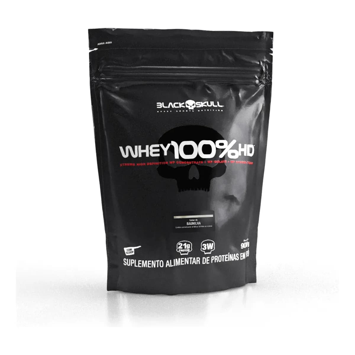 Refill Whey 100% Hd Sabores I 900g I Black Skull Original