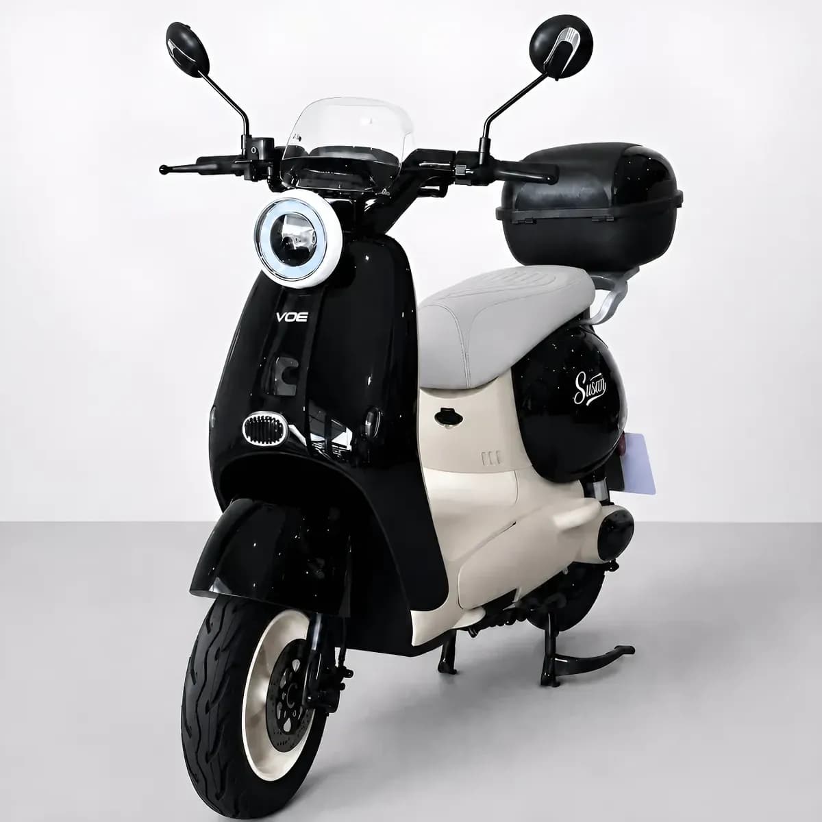 Scooters Eletricos Susan Retrô 1000w Sem Cnh Autopropelido Preto 127/220v