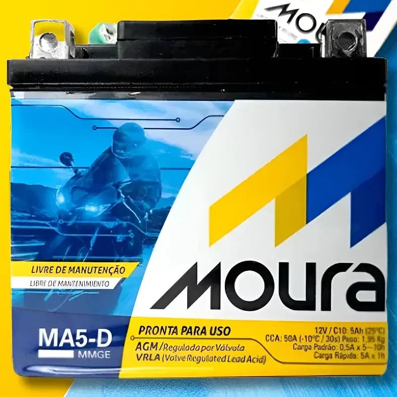 Bateria Moto Titan Fan Biz Bros Fazer 125 150 160 Mix Flex