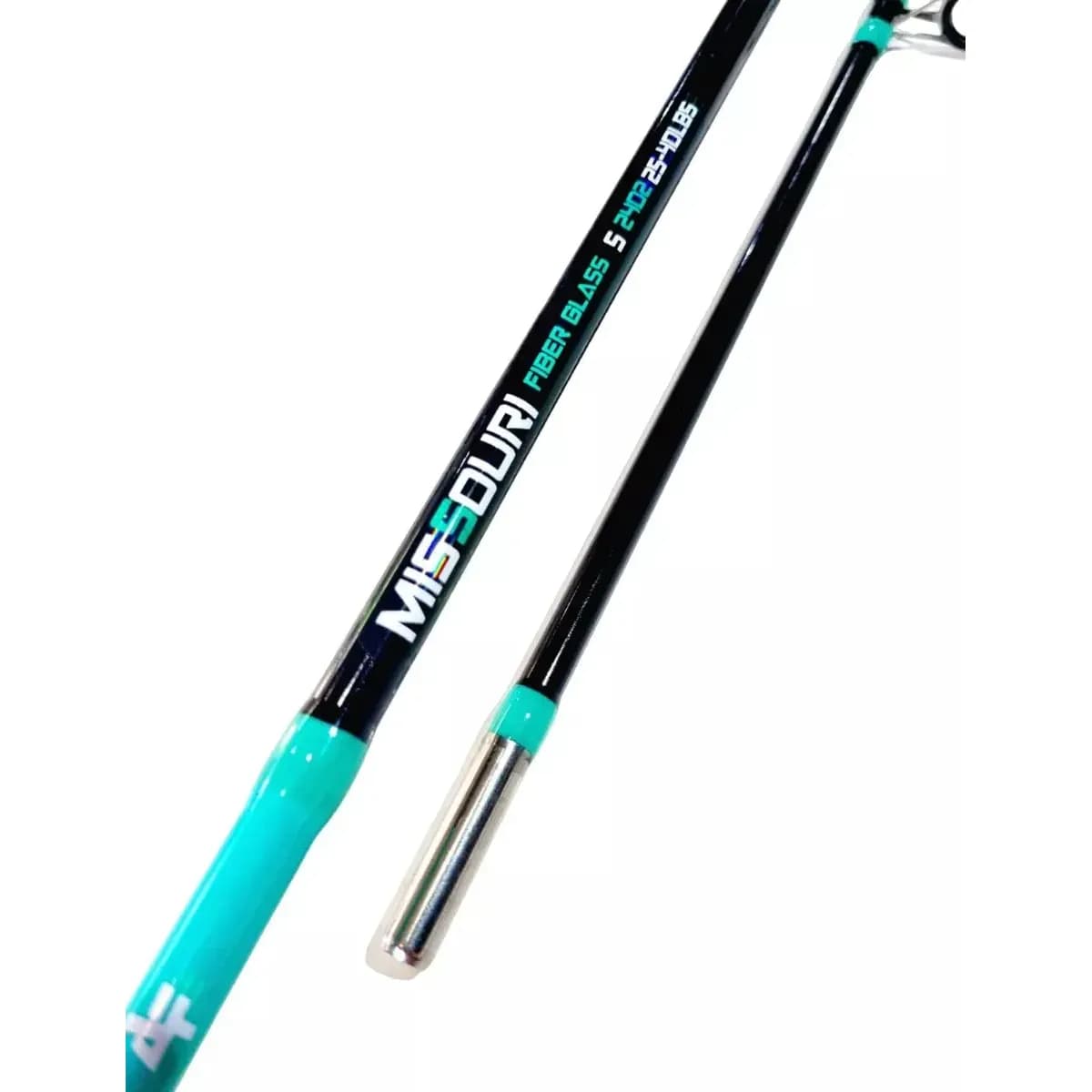 Vara de Pesca Albatroz Missouri 2,40m Fibra de Vidro 25-40Lbs 2 Partes, cores sortidas