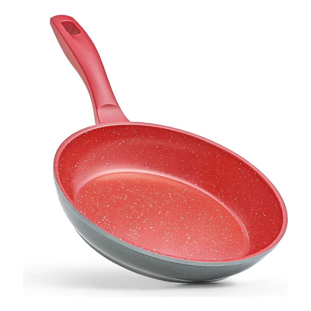 Frigideira Antiaderente Polishop Sauté Grande Cozinha 24cm Vermelho