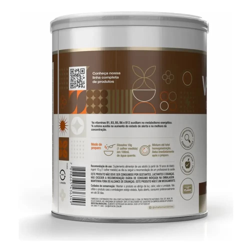 Suplemento V-coffee Energy Boost 220g Vitafor