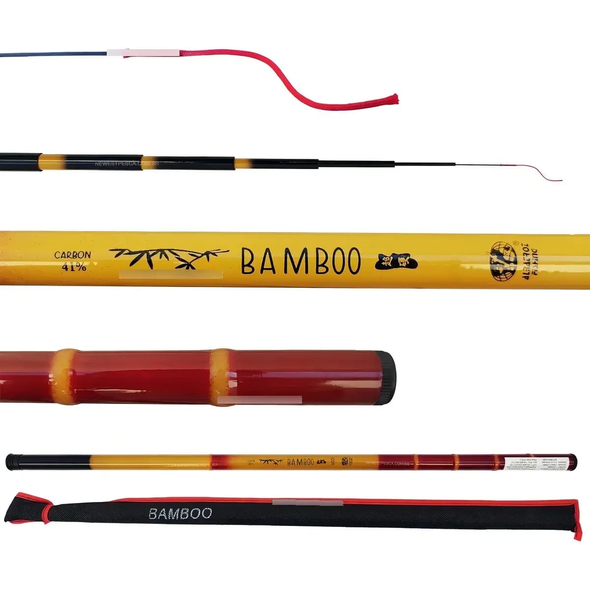 Vara Tel. Albatroz Fishing Bamboo 41% Carbono - 3,00  Metros