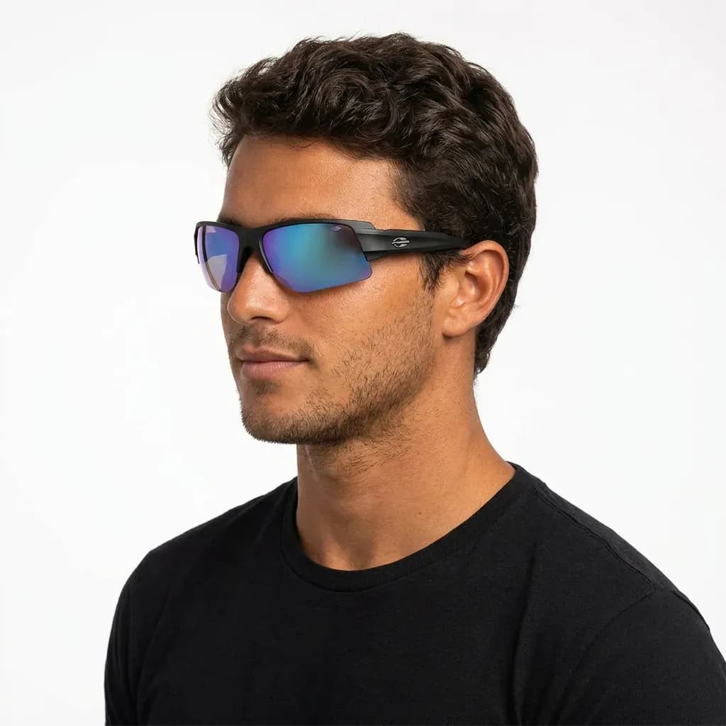 Óculos De Sol Mormaii Gamboa Air 5 Preto Vermelho Azul G15