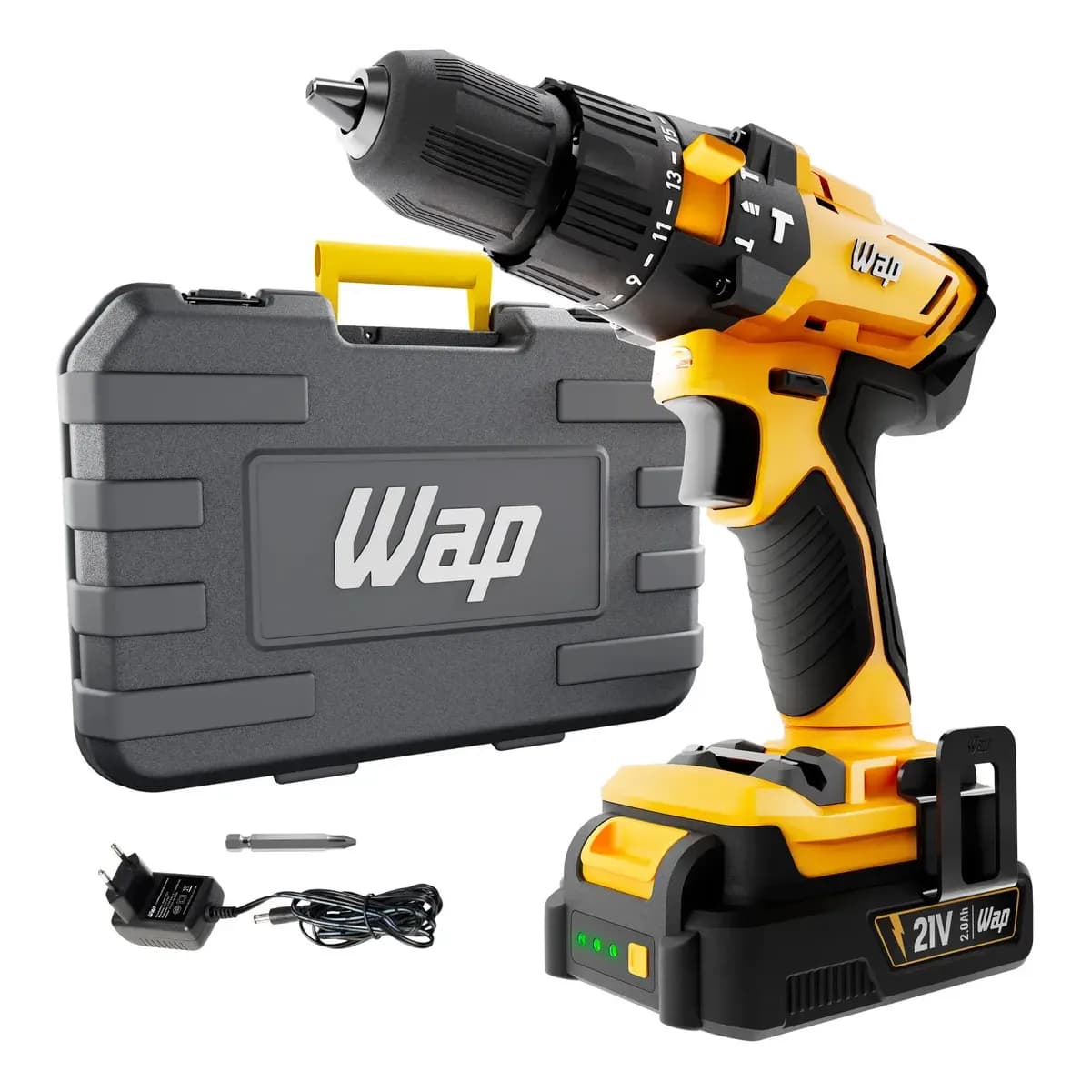 Parafusadeira e Furadeira de Impacto 3/8" WAP K21 ID02 2000 mAh Bivolt