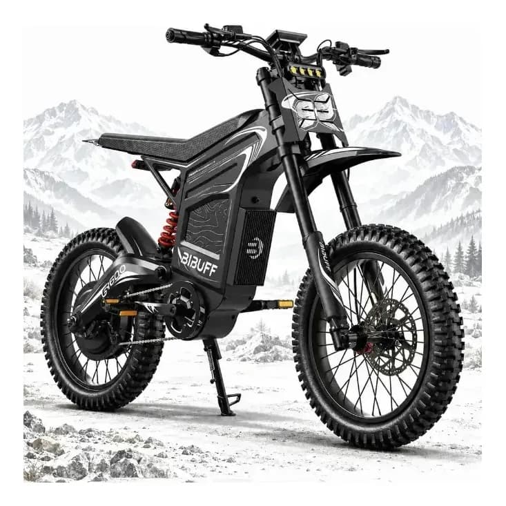 Moto Elétrica Off-road Gt600 - Potência De 7500w Pico 80km/h Preto