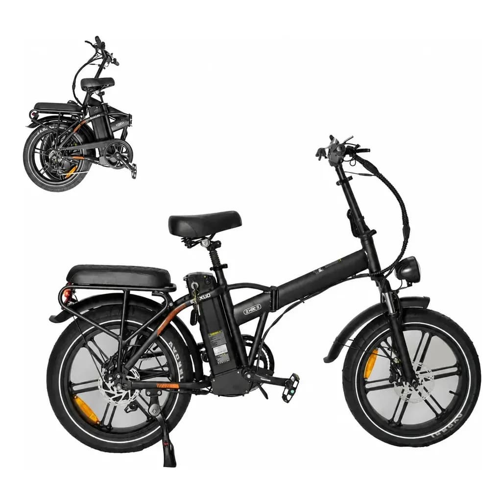 Bicicleta Elétrica Ouxi V9 1000w Dobrável 32km/h Preto 20