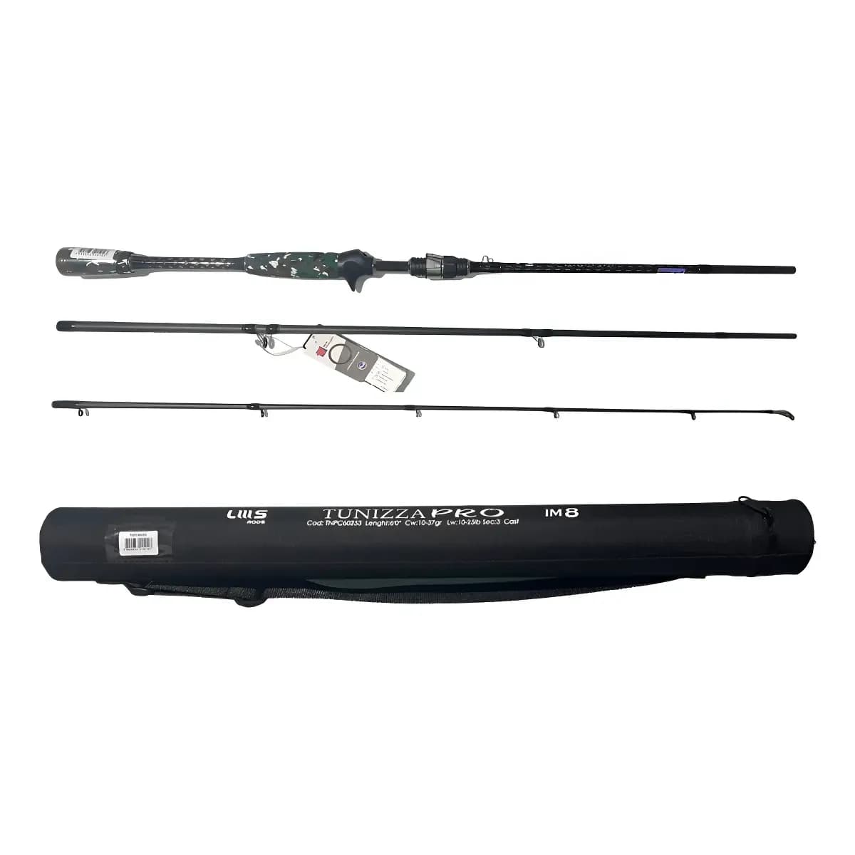 Vara P/ Carretilha Lumis Tunizza Pro 1,73m 10-25lbs 3 Partes