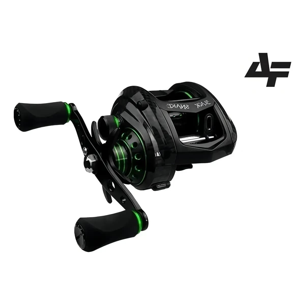 Carretilha Albatroz Fishing Black Snake Direito  7+1 Verde 0.33mm/200m