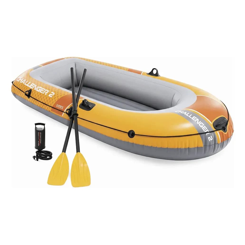 Bote Barco Inflável Challenger 2 295cm Pesca Até 200kg Intex