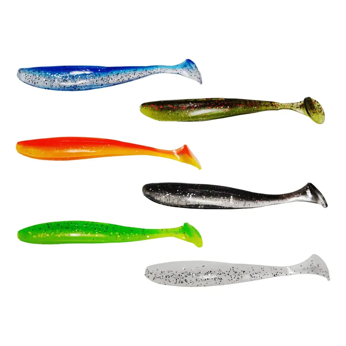 Kit 12 Unidades Isca Artificial Soft Shad  Silicone