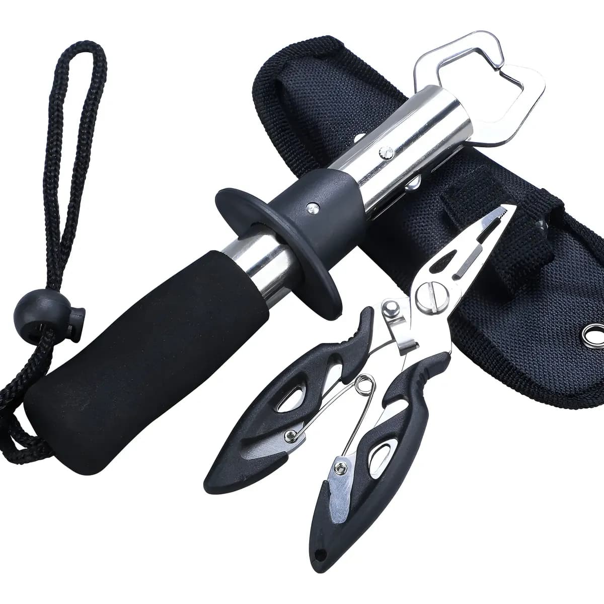 Kit Alicate Pega-peixe Inox + Alicate De Pesca Tira Anzol