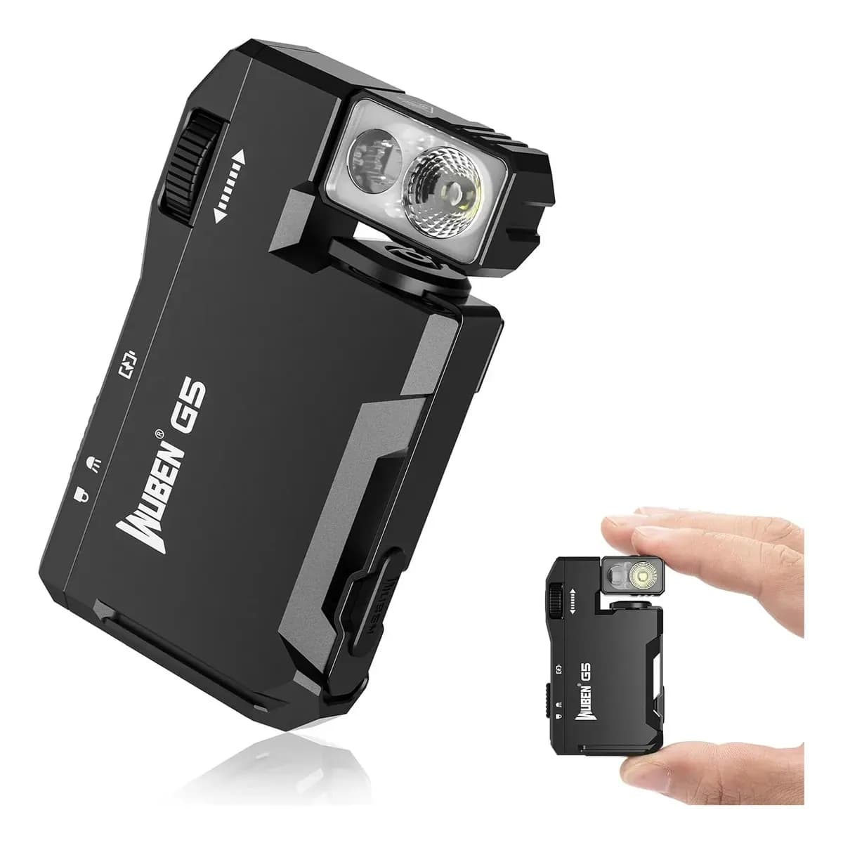 Mini Lanterna Wuben G5 Edc Led Rgb Portátil Bolso Lanterna Preto Luz Branco