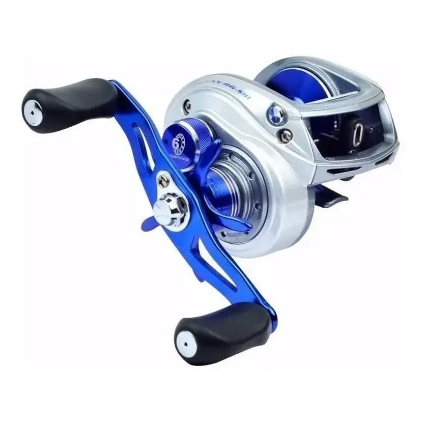 Carretilha Marine Sports GTO Ocean BG Esquerdo Alumínio 7.1:1 Prateado