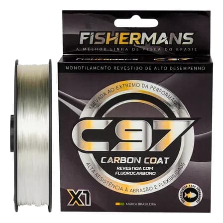 Linha De Pesca Monofilamento C97 Carbon Coat  Fishermans X1