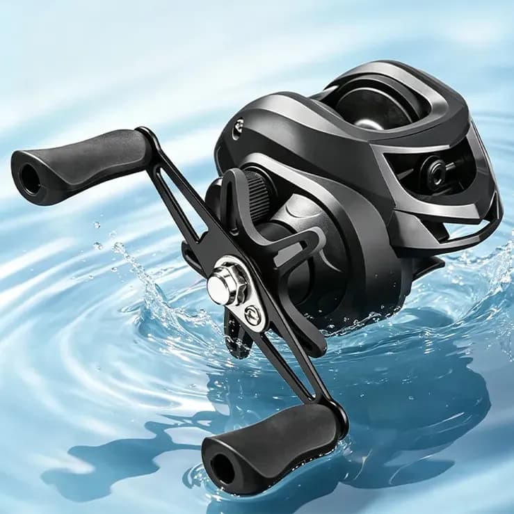 Carretilha De Pesca,18+1 Rolamentos 7.2:1 Pescaria Black