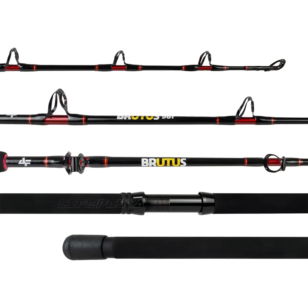 Vara Para Pesca Albatroz Brutus 561 (1,68m) 80-100lbs 1 parte