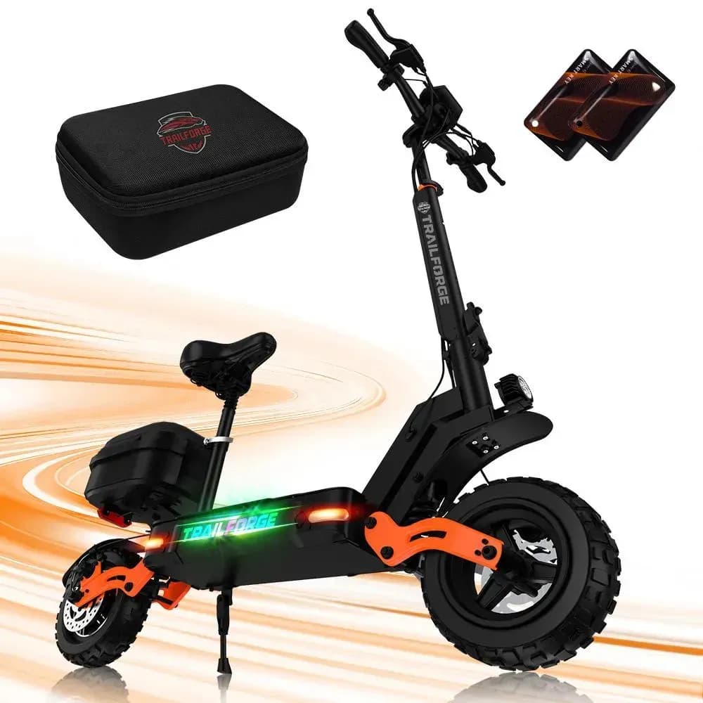 TRAILFORGE-G1 1000W Patinete Elétrico 55KM/H 18AH Autonomia de 55 km Amortecimento duplo