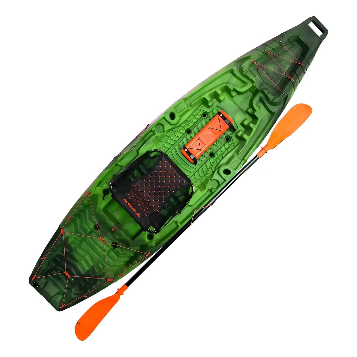 Caiaque Atlas De Pesca Com Remo E Cadeira Titan Cor Selva