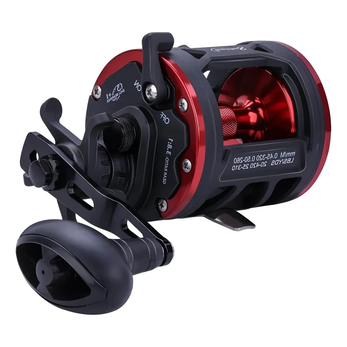 Carretilha De Pesca Marítima Premium Carretel Suporta 25kg