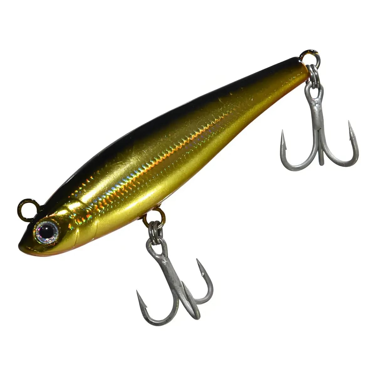 Isca Artificial Nelson Nakamura  Curisco 80 para Pesca, Cor 432 Holográfica Dourada