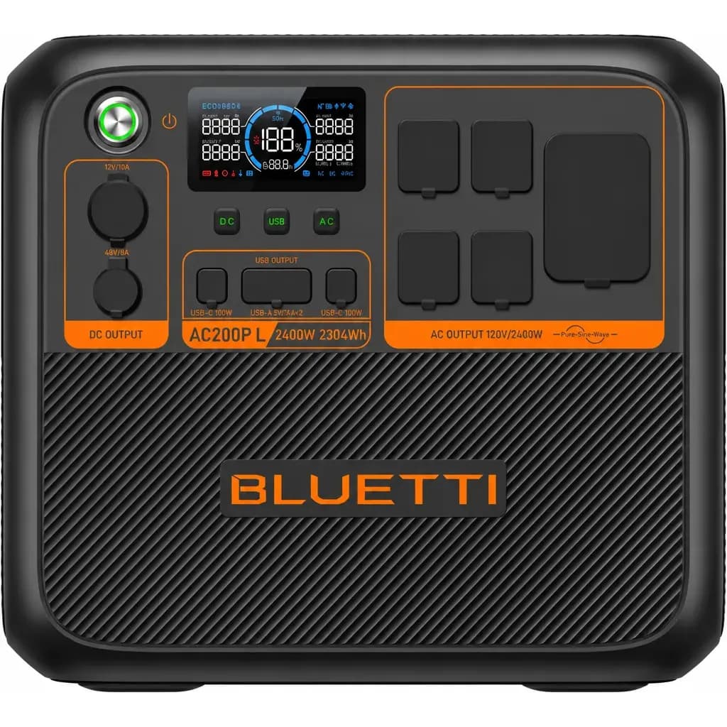 Bluetti Ac200pl 2400w (2304wh) Gerador Energia Gerador Solar