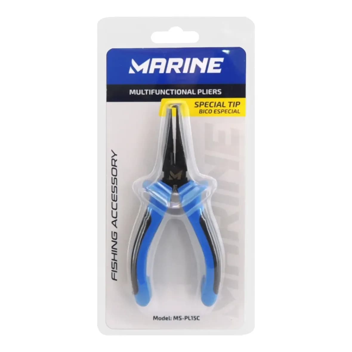 Alicate de Pesca Marine Sports Bico Aço Inox MS-PL15C Cabo Antiderrapante