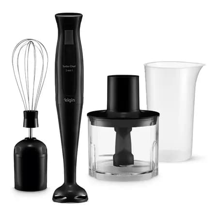 Mixer Vertical Turbo Chef Elgin 3 em 1 200W Preto 127v