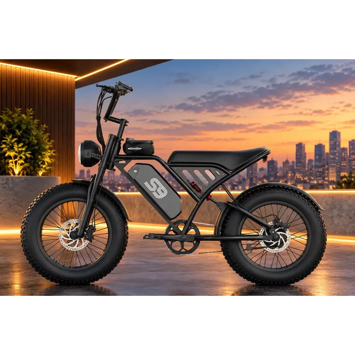 Bicicleta Elétrica S9 750w Freio Hidraulico Nfc 45km 2026 Preto 20