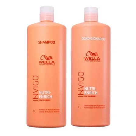 Kit Wella Pro Invigo Enrich  Shampoo 1l + Condicionador 1l