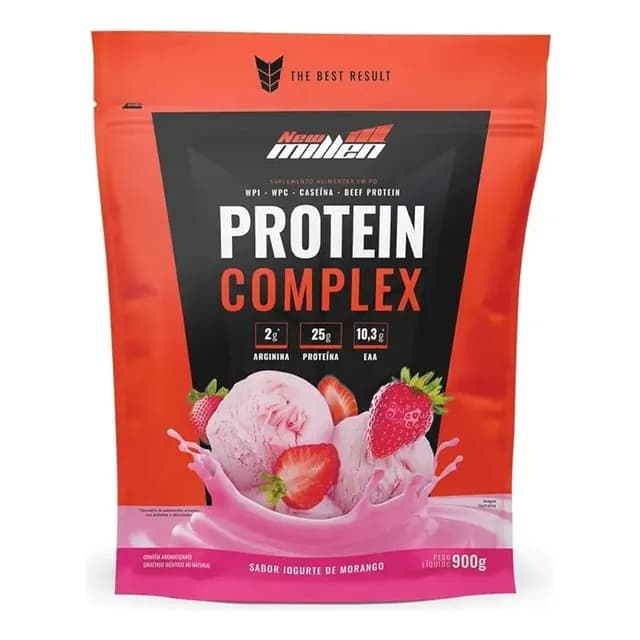 New Millen Protein Complex sabor iogurte de morango x 900g