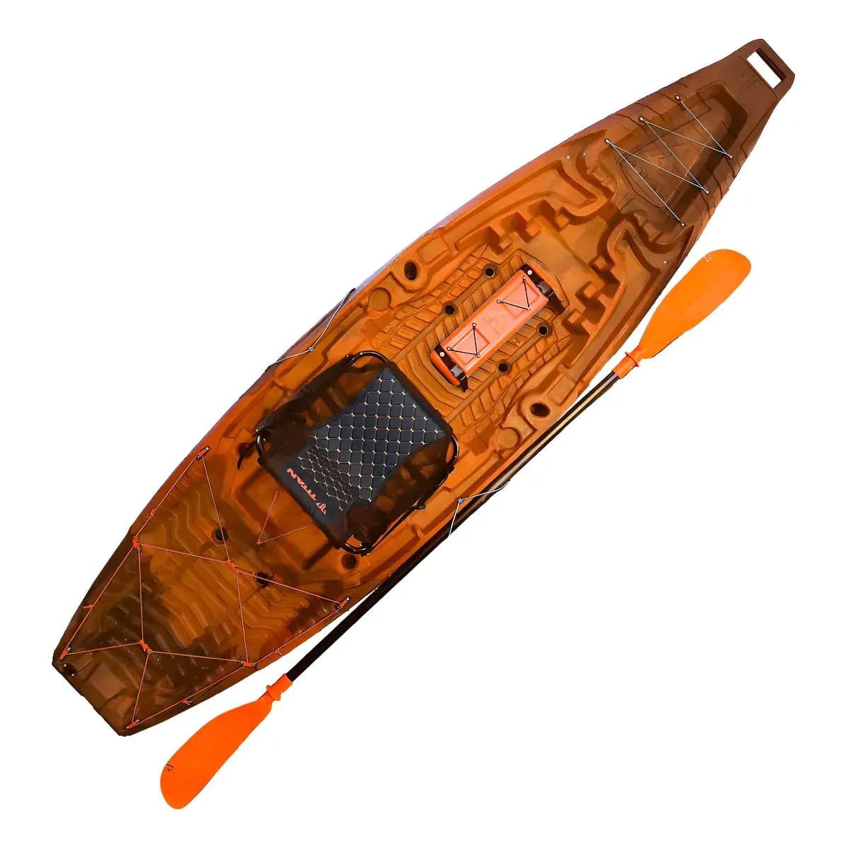 Titan Atlas caiaque de pesca com remo  e cadeira cor deserto