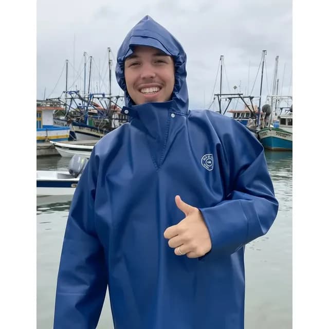Capa De Chuva Aliado Pesca Náutica Impermeável Cemar Profiss