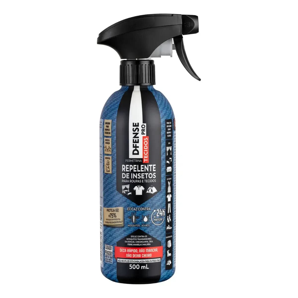 Repelente D-Fense Pro Tecidos 250ml 24h de proteção