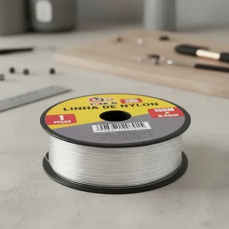100 Metros Linha Fio De Nylon Bijou Pesca Artesanato 0,40 Mm