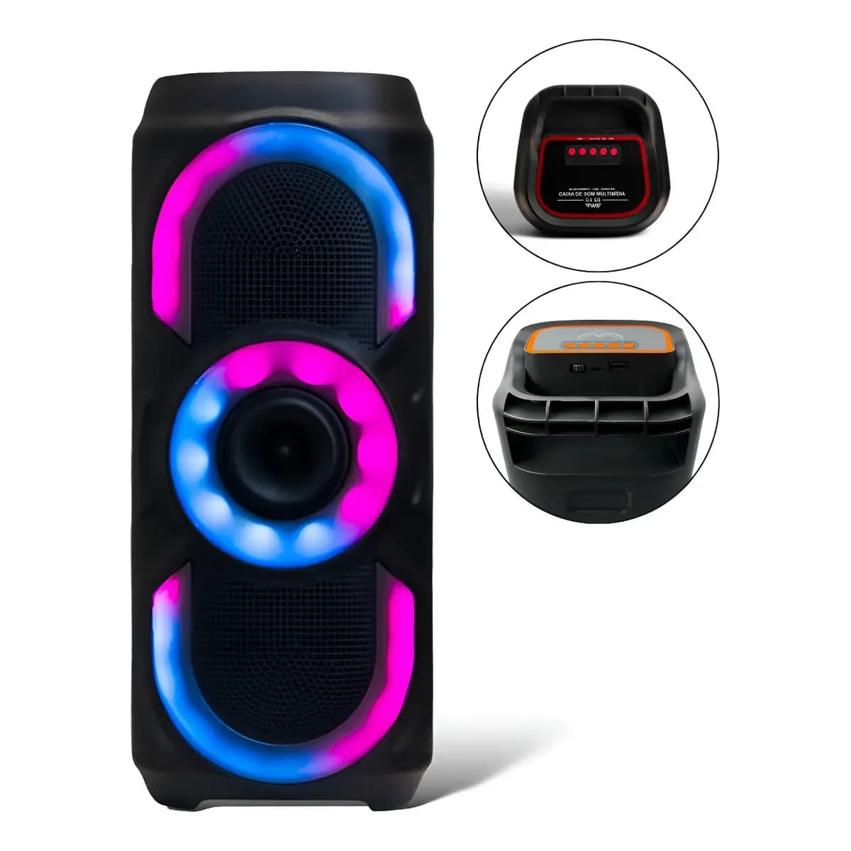 Caixa de som LED RGB Bluetooth XTRAD 50W