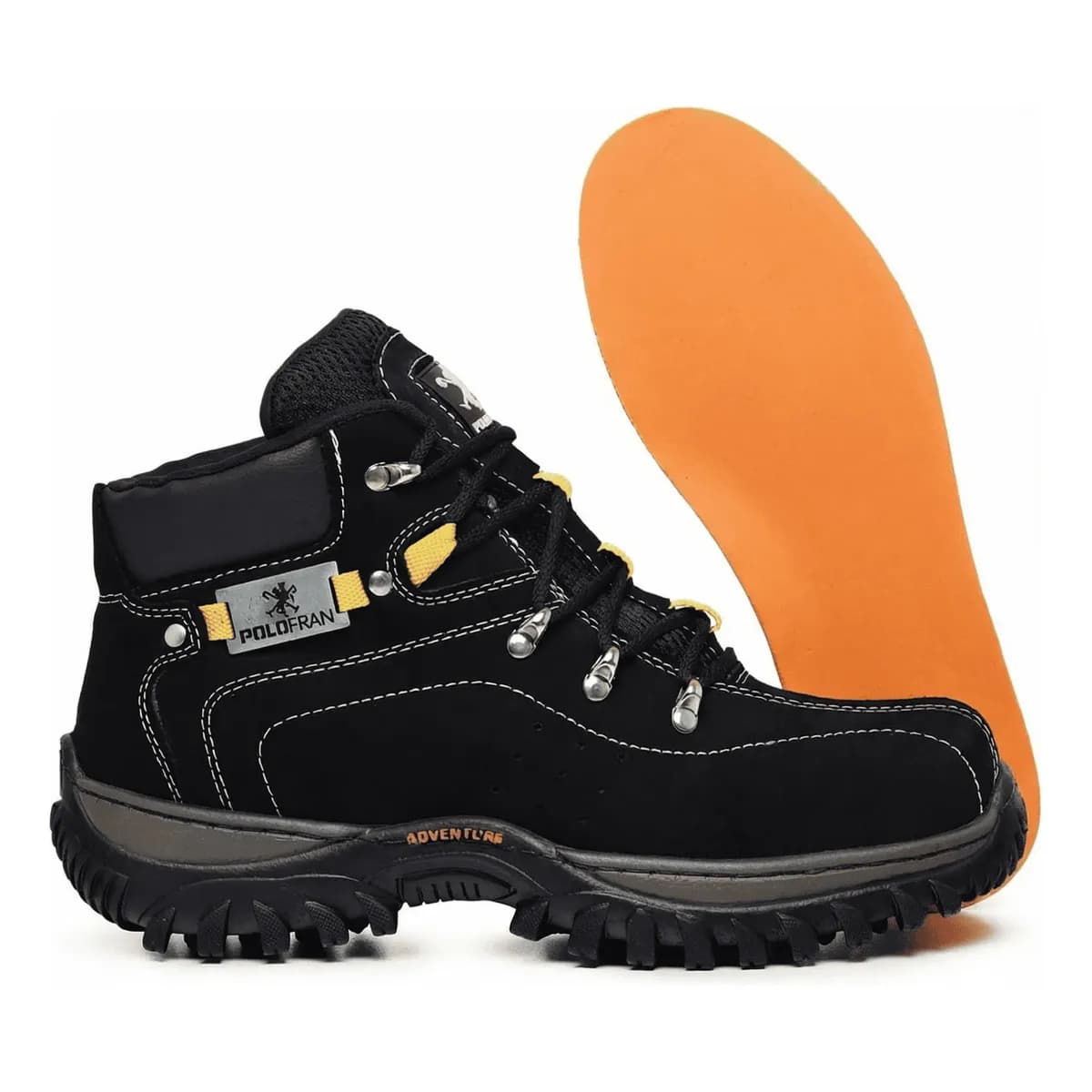 Bota Coturno Adventure  Masculina Polofran Botina Cano Médio